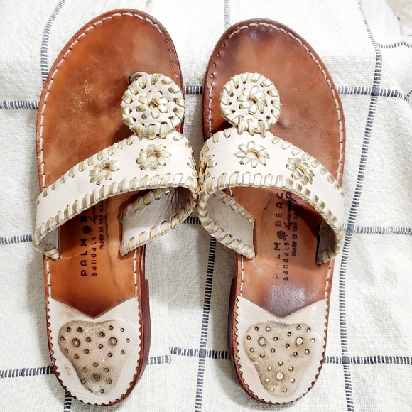 Palm Beach Ladies Sandals Luxe Crafted Made in USA size 7 - Picture 1 of 5